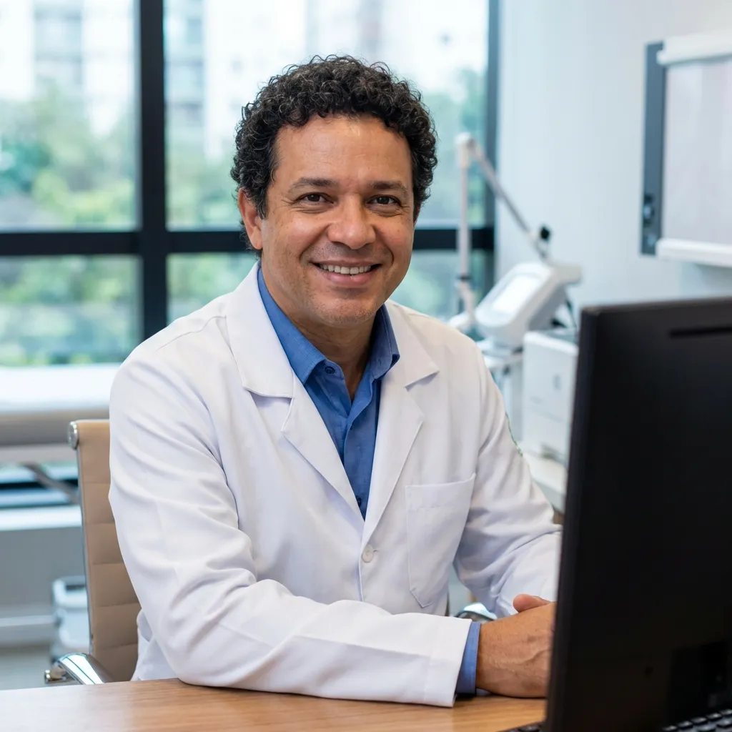 Médico especialista receita o remédio